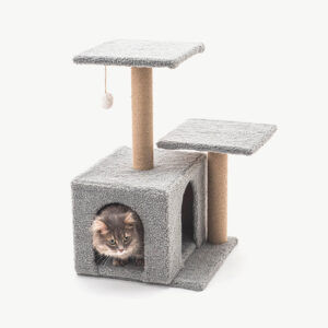 super durable solid wood cat tree